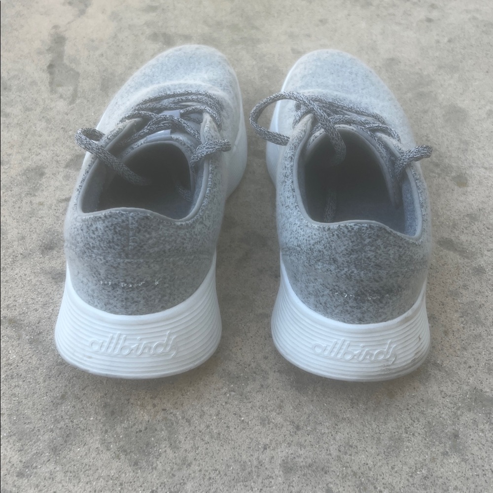 allbirds Men's Grey Wool Running Sneakers Men's Size 11 - Picture 4 of 7